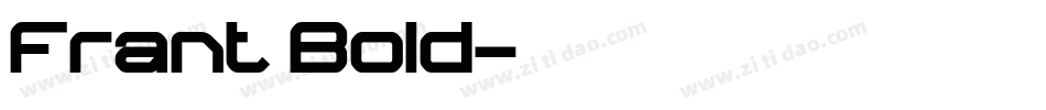 Frant Bold字体转换
